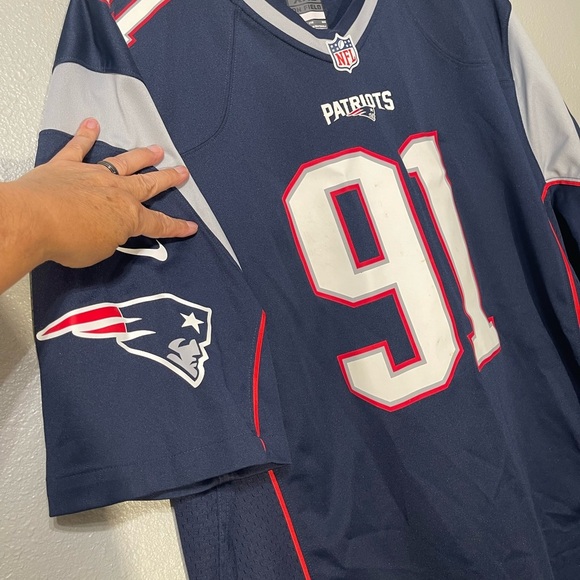 Nike On Field JAMIE COLLINS #91 New England Patriots Football Jersey - Size XXL - Picture 4 of 7